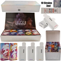 USA Lager Kuchen 100 teile/los 3000 mg 3 ml 3 Gramm Einweg Leere Verpackung Paket Verpackung Boxen Zubehör Schnelle Lieferung