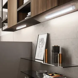 Lampada luci notturne Armadio senza fili Armadio da cucina Corridoio Scala Per la camera da letto domestica Luce del sensore di movimento a LED Pir