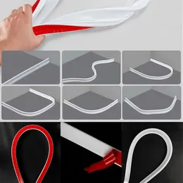 Badzubehör-Set der Marke, 1 x Wasserbarriere-Silikonstopfen, flexibles Design, verschleißfest, für randloses Weiß, hohe Qualität