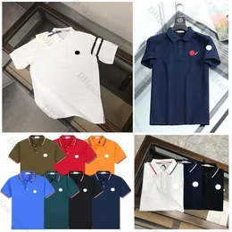 Camiseta polo designer de luxo camisas masculinas casuais curto bordado moda impressão alta rua polos masculino t marca verão