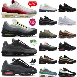 Outdoor Jogging Running Shoes 95 Maxs 95s Women Mens Black Stadium Green Anatomy Neon Triple White Obsidian Solar Red Greedy Smoke Grey Olive Runners Sneakers