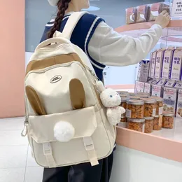 School Bags Japanese And Korean Versions Of Ears Sen Style Girl Backpack Campus Harajuku Large Capacity