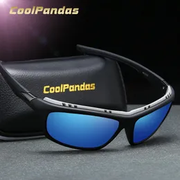 Coolpandas Moda Polarize Güneş Gözlüğü Erkekler Sürüş Gölgeleri Açık Mekan Spor Erkekler Marka Tasarımı Lunette Soleil Homme 240201