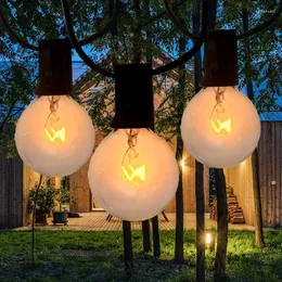 Stringhe 25FT Patio String Light Natale G40 Globo Festoon Lampadina Fata Festa all'aperto Giardino Ghirlanda Decorazione di nozze