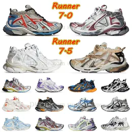 Oberteile Track Runner 7 7,0 7,5 Loafer Designerschuhe Damen Herren Größe 12 Paris Runners 77,0 Plate-Forme des Chaussures Triple S komplett schwarz-weiß lila Retro-Blau-Sneaker