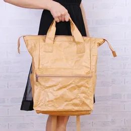 حقائب مدرسية PUBGS Women Backpack 2024 Kraft Paper Bag Mummy قدرة كبيرة على غسلها مقاومة للدموع صديقة للبيئة