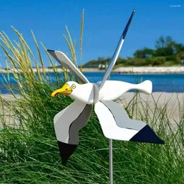 Decorazioni da giardino Gabbiano Decorazione mulino a vento Girandole Pali decorativi Girandole a vento Pneumatici Serie di uccelli volanti