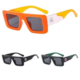 Populära högkvalitativa glasögon lyxdesigner solglasögon för män och kvinnor utanför stil mode glasögon klassisk tjock platta svart vit fyrkantig ram glasögon kz