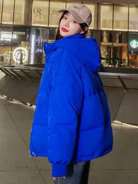 Trench da donna abbigliamento parka giacca trapuntata per esterni inverno autunno inverno sciolto femmina berretto di cotone 2024