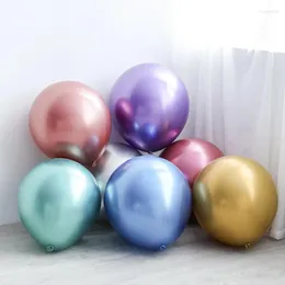 Party Decoration 5pcs 18inch Chrome Balloons Metallic Helium Globos Birthday Decor Giant Ball For Balloon Chains Wedding Bridal Shiny