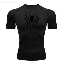 Koszulka T-Shirt z krótkim rękawem Summer Szybkie, suche sportowe sportowe tory garniturowa koszula Fitness Men 240126