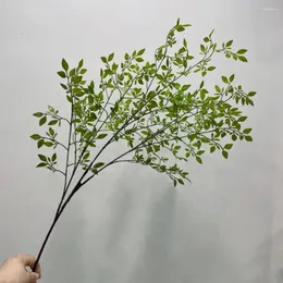 Flores decorativas sem rega portátil po adereços vegetação artificial floral mobiliário macio planta para casamento