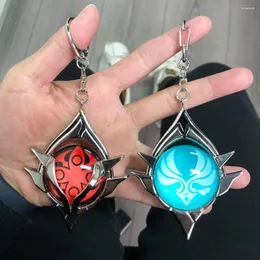 Keychains 게임의 영향 눈의 눈에 keychain 금속 고품질 장신구 Mondstadt Liyue Harbor 액세서리 가방 펜던트 키 체인