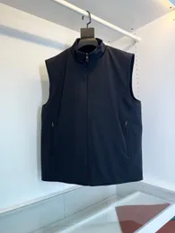 Mens Vests 가을과 겨울 Loro Sleeeveless 양면 조끼 재킷 코트 Piana