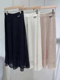 Skirts 2024 Skirt Silk Linen Cool And Comfortable In Summer