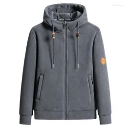 Hoodies masculinos moletom com capuz engrossar jaquetas de inverno para homens velo manga longa outwear casal streetwear casacos