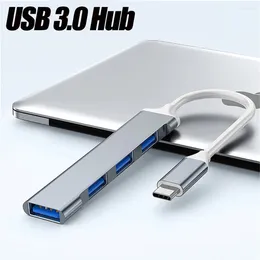 4Port USB 3.0 Hub Port High Speed ​​Type C Splitter 5Gbps för PC Computer Accessories Multiple 4 2.0 Ports