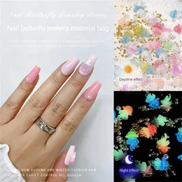 Nail Art Decorations Drill Tulip Butterfly Eye-catching Rose Jellyfish Designs That Glow In The Dark Luxury Decoration Supplies