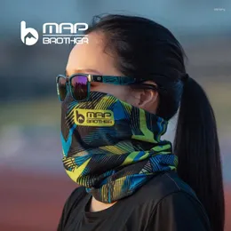 Bandanas Map Brother Multifunction Sports Addle-lead-stable خارج الطريق على الطرق الوعرة على الطرق