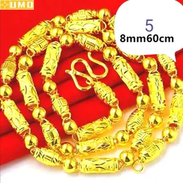 UMQ 30g 14k oro vero collane girocollo lucido catena del serpente collana squisita regalo per uomo donna gioielleria raffinata non tramonterà mai 14 k 240125