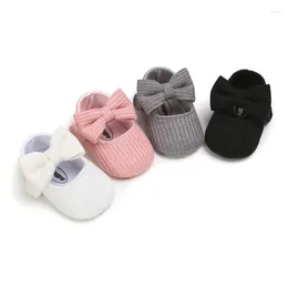 First Walkers Spring Autumn Born Baby Girl Shoes Anti-Slip Casual Walking Bow Princess Soft Soled 0-18M
