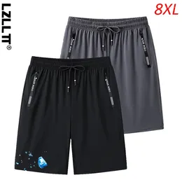 Men's Shorts Summer Men Breathable Casual Mens Jogging Beach Quick Dry Cool Short Pants Man Fitness Sport Male Plus Size 7XL 8XL