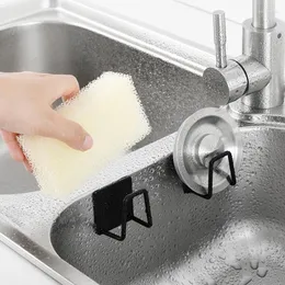 Kitchen Storage Sponges Holders Sink Drain Drying Rack Bathroom Home Wall Shelves Organzier Hooks Cleaning Dishcloth