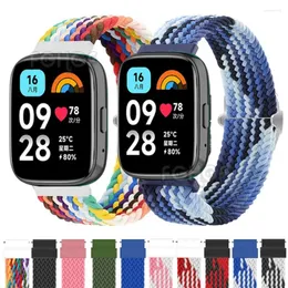 Uhrenarmbänder, geflochtenes Solo-Loop-Band für Redmi 3 Active, Nylon-Armband, Correa, Xiaomi-Armbandzubehör