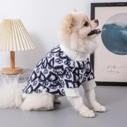 Vestuário para cães outono e inverno moda luxo designer pet suéter engrossado alta elástica roupas quentes schnauzer dachshund