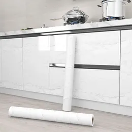 Wallpapers 20m armários de bancada de cozinha à prova d'água perolado branco adesivos à prova de óleo banheiro renovação auto adesivo parede