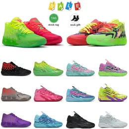 2024 Top OG Designer Lamelo Ball Shoes Basketball Shoes Women Men MB 02 03 Rick and Morty Queen City Fade Galaxy Lunar New Year Jade Platfrom Sports Sneakers Trainers