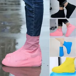 Raincoats Thicken Waterproof Shoe Covers Silicone Anti-Slip Rain Boots Unisex Sneakers Protector Outdoor Rainy Day Shoes Cover For Women