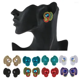 Baumelnde Ohrringe KpacoTa Mode Soutache Schmuck Ohrstecker Für Frauen Kristalle Handgefertigte Ohrringe Ethnisches Boho-Design Zubehör Großhandel