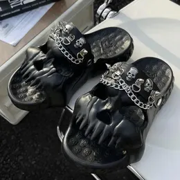 Slippers Skull For Men Trend Summer Platform Shoes Women's Beach Sandals Womens Outside Design