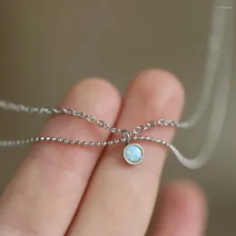 Catene imitazione opal lolita in acciaio inossidabile collana bohémien femminile collane a ciondolo catena di gioielli regalo damigelle