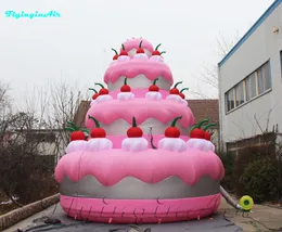 wholesale 7m 23ft high Giant Birthday Cake Advertising Inflatable Wedding Cakes for Anniversary Celebration