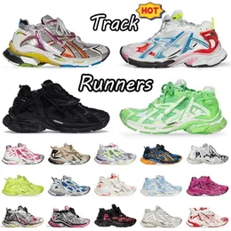 2024 Sapatos Casuais Designer Track Runners 7.0 Casual Shoe Platform Brand Transmit Sense Men Women Bury Desconstrução Rastrear sapatos de tênis planos de placas