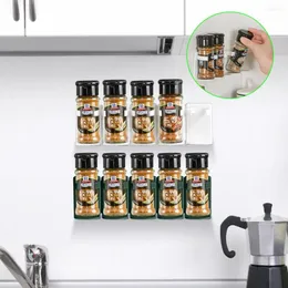 Kitchen Storage Spice Organizer Rack Wall Mount Cupboard Door Seasoning Bottle Home Tools