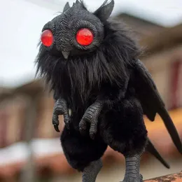 Dekoratif Figürinler Mothman Bebek Pozablanabilir Art Bebek Süsleme Dekorasyonu Cadılar Bayramı Partisi Oturma Odası Yatak Dolabı İçin Sevimli Heykel