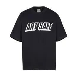 2024 NY HOT SOMMERMODE DESIGNER Män kvinnor Crew Neck Hight Quality Galleries Kort ärm överdimensionerad T-shirt Letter Depts Tryckta tee-toppar Streetwear Klädtoppar