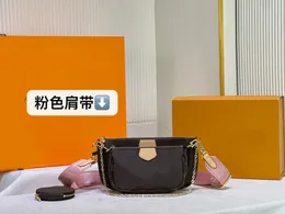 Mini bolsa de ombro mahjong bolsa três em um multifuncional bolsa de couro cheia impressa feminina design de moda bolsa crossbody 44823