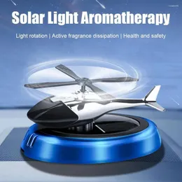 Car Air Freshener Solar Helicopter Modeling Decoration Aromaterapy Accessories Propell Rotating Diffuser Int W2C4