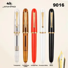 Jinhao 9016 Fountain Pen akrylowy przezroczysty kolor eleganckie długopisy M/f/EF Extra Fine Nib Pisanie Office School Supplies STATIONERY 240123