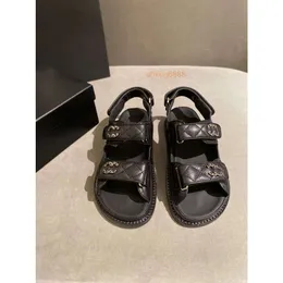 diapositive sandalo firmato chaneles scarpe con tacco Sandali con suola spessa per donna Matcake Sport casual Scarpe romane Sandali moda fata QAIN