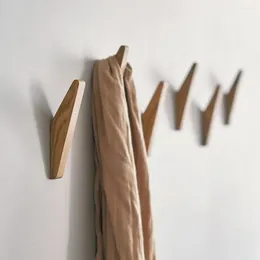 장식용 접시 일본식 현대 단순성 나무 타월 코트 후크 벽 장식 후크 옷걸이 랙