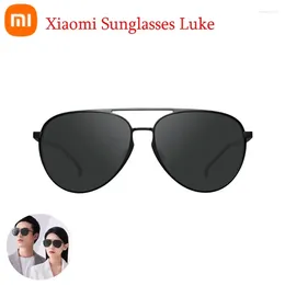 스마트 홈 컨트롤 오리지널 Xiaomi Mijia Luke Sunglass 드라이브 야외 여행 남자 여자 UV400 반극성 눈 보호 조종사 선글라스