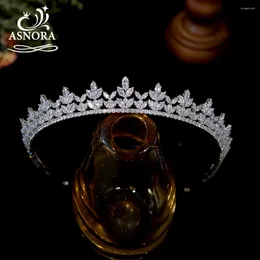 مقاطع الشعر CZ Tiaras و Crowns Bridal Headpiece لحضور حفلات الزفاف الملحقات رئيس Mahkota diperpanjang Untuk Pengantin Wanita