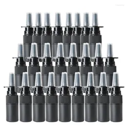 저장 병 100pcs 5ml HDPE 검은 빈 코 스프레이 병 펌프 스프레이 코 안개 코 휴대용 보충 포장 포장