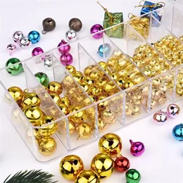 Party Supplies 5-50Pcs 6-25mm Christmas Jingle Bells Decorations Pendant Silver Golden Tree Ornaments Bell Loose Beads Crafts