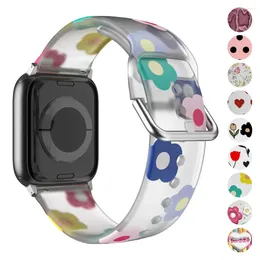 Watch Bands Strap For Apple Band 44mm 40mm 45mm 41mm 38mm 42mm Correa Printed Bracelet IWatch Series 8 7 6 5 3 SE 9 Ultra 2 49mm